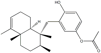 avarol monoacetate Struktur