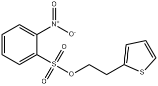 Benzenesulfonic acid, 2-nitro-, 2-(2-thienyl)ethyl ester Struktur