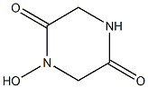 2,5-Piperazinedione,1-hydroxy-(9CI) Struktur