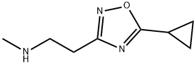 2-(5-cyclopropyl-1,2,4-oxadiazol-3-yl)-N-methylethanamine(SALTDATA: HCl) Struktur