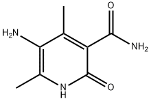 5-amino-4,6-dimethyl-2-oxo-1,2-dihydro-3-pyridinecarboxamide(SALTDATA: FREE) Struktur