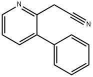 2-(3-phenylpyridin-2-yl)acetonitrile Struktur