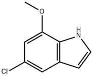 5-chloro-7-methoxy-1H-indole Struktur