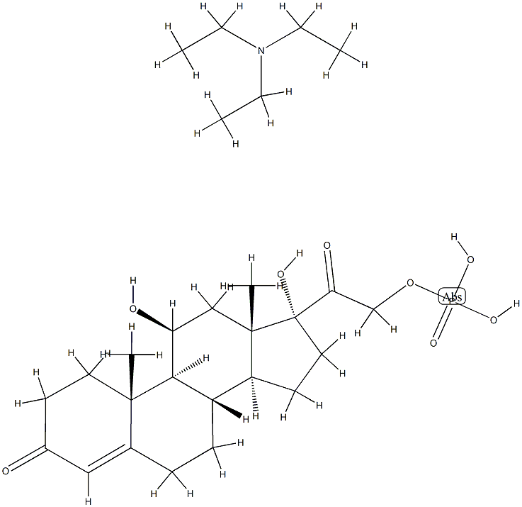 HYDROCORTISONE PHOSPHATE TRIETHYLAMINE (200 MG) Struktur