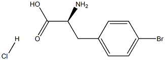 4-Bromophenylalanine Hydrochloride Salt Struktur