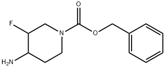 benzyl (3S,4R)-4-aMino-3-fluoropiperidine-1-carboxylate Struktur