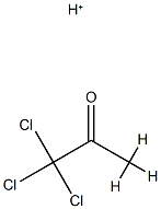 2-Propanone,  1,1,1-trichloro-,  conjugate  acid  (9CI) Struktur