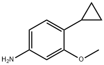 4-cyclopropyl-3-Methoxyaniline Struktur