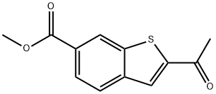 methyl 2-acetylbenzo[b]thiophene-6-carboxylate Struktur