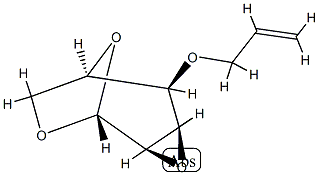 beta-D-Allopyranose, 1,6:2,3-dianhydro-4-O-2-propenyl- (9CI) Struktur