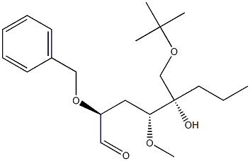 L-ribo-Hexose, 3-deoxy-6-O-(1,1-dimethylethyl)-4-O-methyl-2-O-(phenylmethyl)-5-C-propyl- Struktur