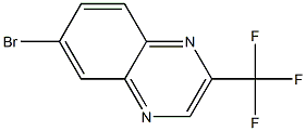 6-bromo-2-(trifluoromethyl)quinoxaline Struktur