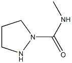 1-Pyrazolidinecarboxamide,N-methyl-(9CI) Struktur