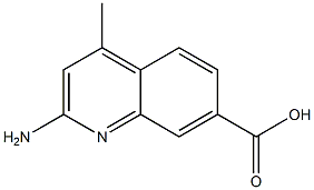 7-Quinolinecarboxylicacid,2-amino-4-methyl-(9CI) Struktur