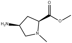 methyl (4S)-4-amino-1-methyl-L-prolinate(SALTDATA: 2HCl) Struktur