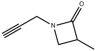 2-Azetidinone,3-methyl-1-(2-propynyl)-(9CI) Struktur