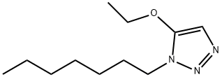 1H-1,2,3-Triazole,5-ethoxy-1-heptyl-(9CI) Struktur