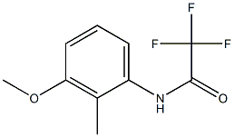 2,2,2-trifluoro-N-(3-methoxy-2-methylphenyl)acetamide Struktur