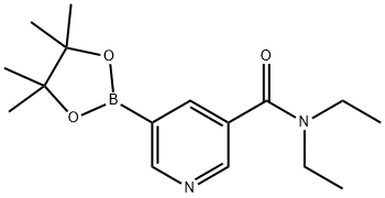 N,N-diethyl-5-(4,4,5,5-tetraMethyl-1,3,2-dioxaborolan-2-yl)nicotinaMide Struktur