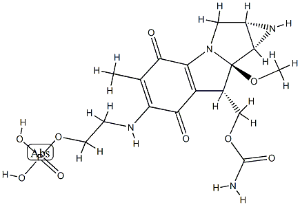 mitomycin phosphate Struktur