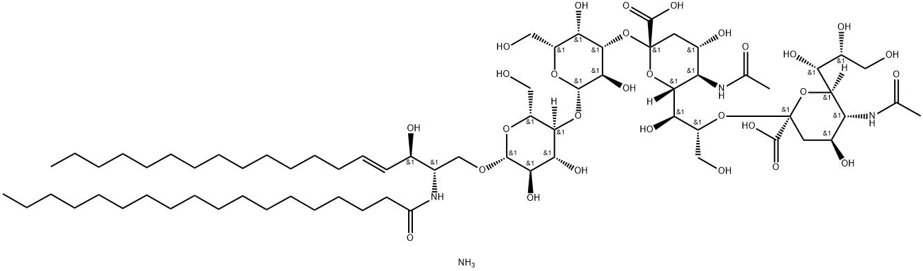 G<SUB>D3</SUB> Ganglioside (Milk, Bovine-AMMoniuM Salt) Struktur