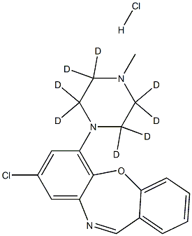 Loxapine-d8 Hydrochloride Struktur