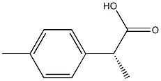 Benzeneacetic acid, -alpha-,4-dimethyl-, (-alpha-R)- (9CI) Struktur