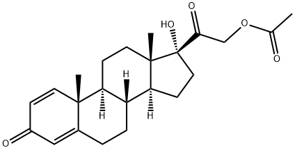 11-Deoxy Prednisone Acetate Struktur