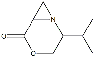 4-Oxa-1-azabicyclo[4.1.0]heptan-5-one,2-(1-methylethyl)-,[1S-(1alpha,2bta,6alpha)]-(9CI) Struktur