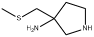 3-Pyrrolidinamine,3-[(methylthio)methyl]-(9CI) Struktur