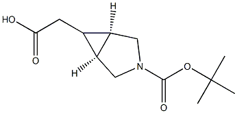 2-((Meso-1R,5S,6R)-3-(Tert-Butoxycarbonyl)-3-Azabicyclo[3.1.0]Hexan-6-Yl)Acetic Acid(WX110033) Struktur