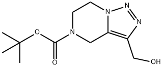 3-Hydroxymethyl-6,7-Dihydro-4H-[1,2,3]Triazolo[1,5-A]Pyrazine-5-Carboxylic Acid Tert-Butyl Ester(WX140081) Struktur