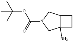 1-Amino-3-Aza-Bicyclo[3.2.0]Heptane-3-Carboxylic Acid Tert-Butyl Ester(WX110147) Struktur