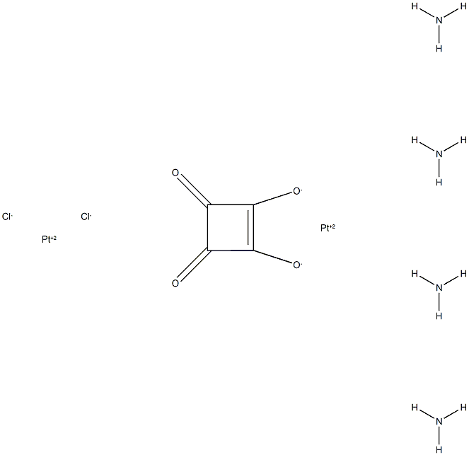 azane, 3,4-dioxocyclobutene-1,2-diolate, platinum(+2) cation, dichlori de Struktur