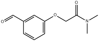 2-(3-formylphenoxy)-N,N-dimethylacetamide Struktur