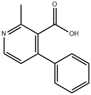 2-methyl-4-phenylnicotinic acid(SALTDATA: FREE) Struktur