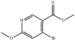 methyl 4-bromo-6-methoxypyridine-3-carboxylate Struktur