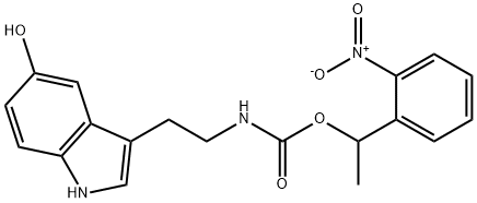 3-((N)-1-(2-Nitrophenyl)ethylcarboxy)-(2-Aminoethyl)-1H-indol-5-ol, 1257326-22-9, 結(jié)構(gòu)式