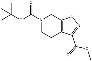 6-tert-Butyl 3-methyl 4,5-dihydroisoxazolo[5,4-c]pyridine-3,6(7H)-dicarboxylate Struktur