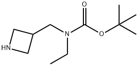 Azetidin-3-ylmethyl-ethyl-carbamic acid tert-butyl ester Struktur