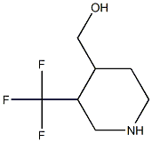 (3-Trifluoromethyl-piperidin-4-yl)-methanol Struktur