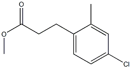 3-(4-Chloro-2-methyl-phenyl)-propionic acid methyl ester Struktur