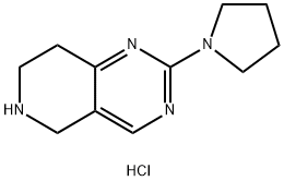 2-PYRROLIDIN-1-YL-5,6,7,8-TETRAHYDROPYRIDO[4,3-D]PYRIMIDINE DIHYDROCHLORIDE Struktur