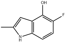 5-Fluoro-2-methyl-1H-indol-4-ol Struktur