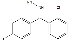 ((2-chlorophenyl)(4-chlorophenyl)methyl)hydrazine Struktur