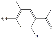 1-(4-Amino-2-chloro-5-methyl-phenyl)-ethanone Struktur