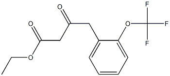 ethyl 3-oxo-4-(2-(trifluoromethoxy)phenyl)butanoate Struktur