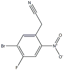 2-(5-bromo-4-fluoro-2-nitrophenyl)acetonitrile Struktur