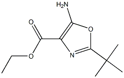 ethyl 5-amino-2-tert-butyloxazole-4-carboxylate Struktur