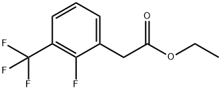 ethyl 2-(2-fluoro-3-(trifluoromethyl)phenyl)acetate Struktur